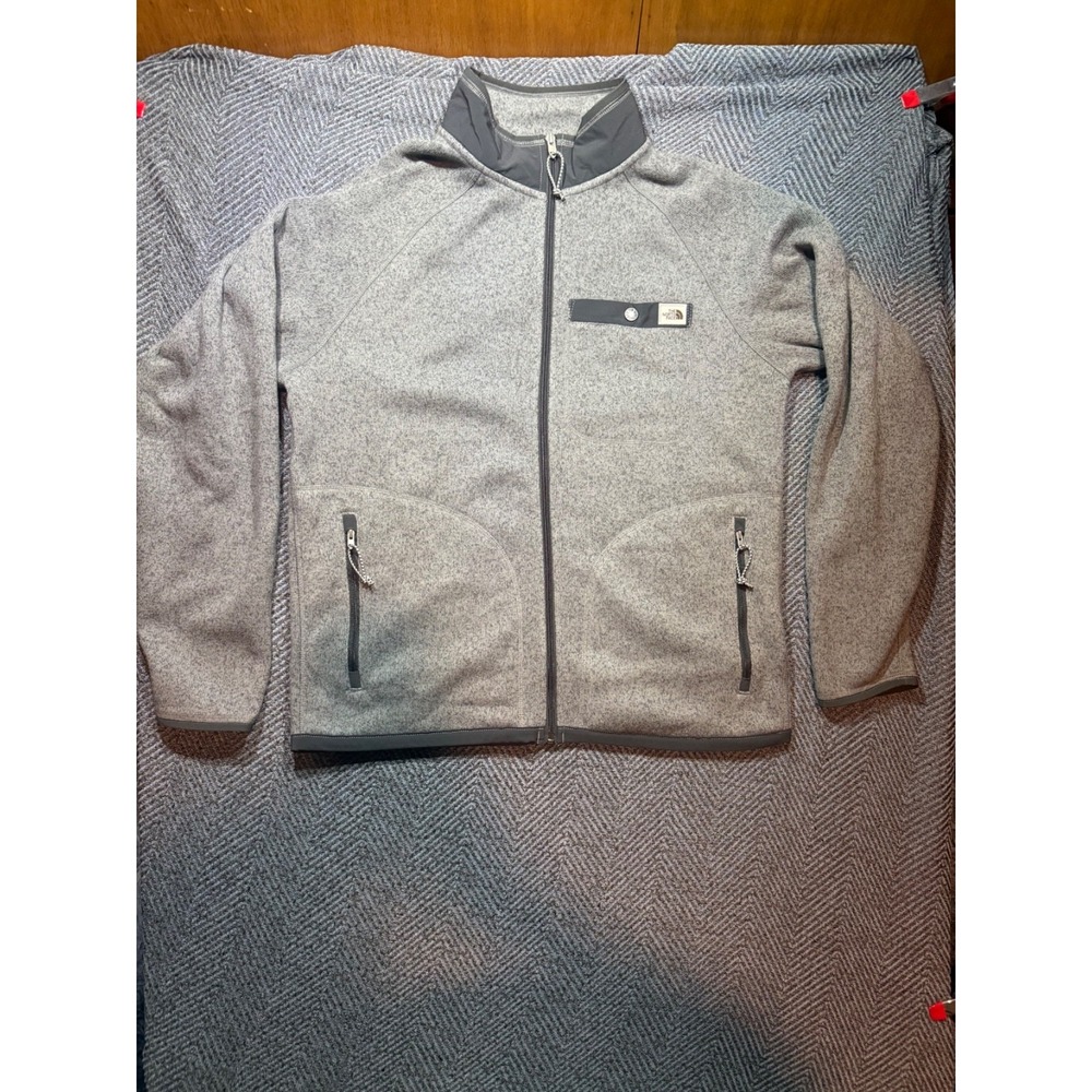The North Face Fleece Medium Gordon Lyons Full Zip Sweater Fleece Mens Gray